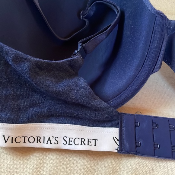 Victoria’s Secret THE T-SHIRT Denim Blue Lightly-lined Demi Bra 34dd - Picture 6 of 9